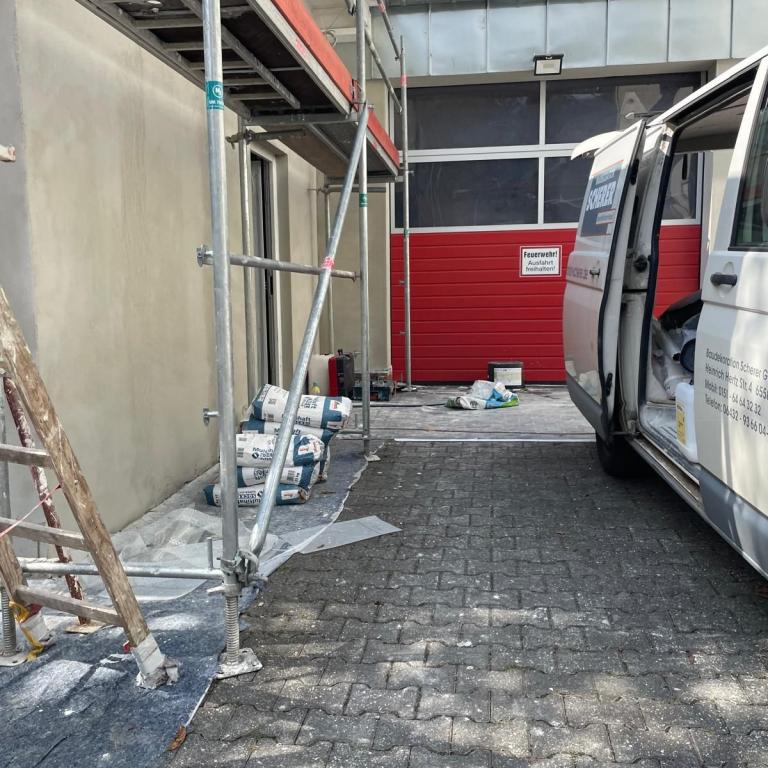 2026 wurde das Gerätehaus neu verputzt